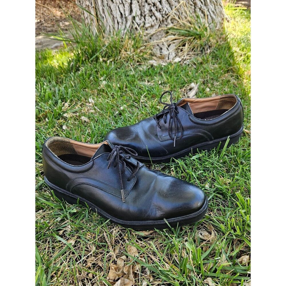 Rockport Classic Black Leather Men's Shoes Size 10.5W